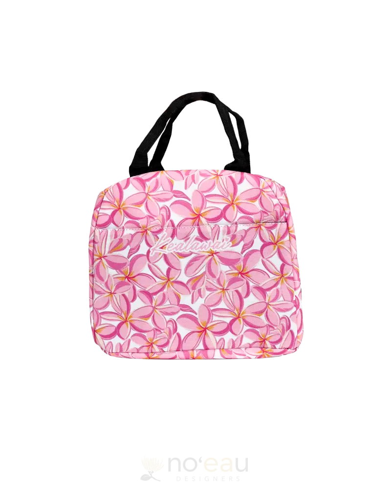 Kealawai - Assorted Round Top Lunch Bag Pink Plumeria Accessories