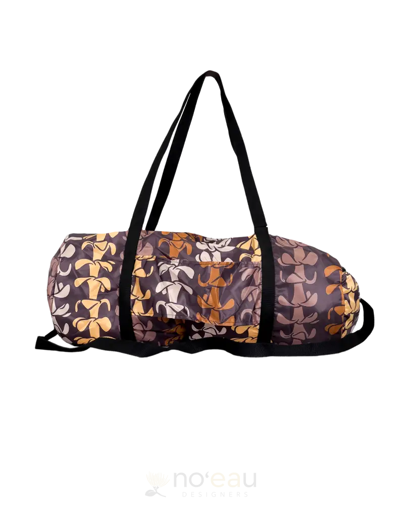 Kealawai - Assorted Satin Duffle Bag Puakenikeni Brown Accessories