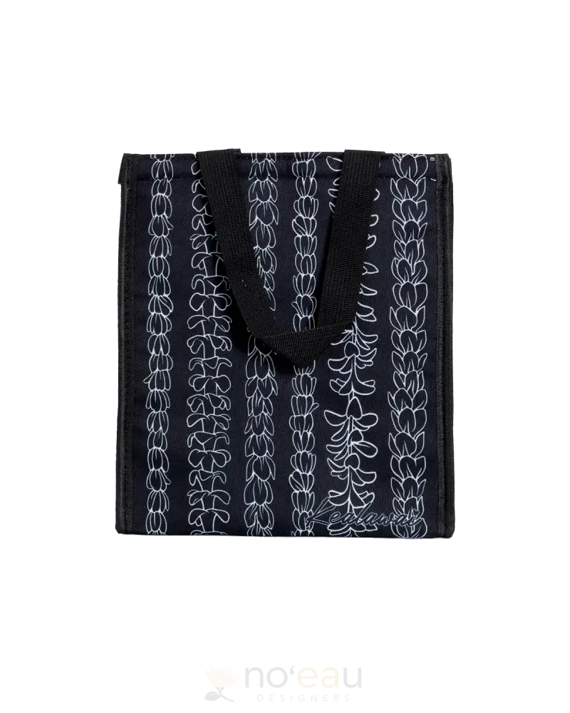 Kealawai - Assorted Square Lunch Bag Black Aloha Accessories