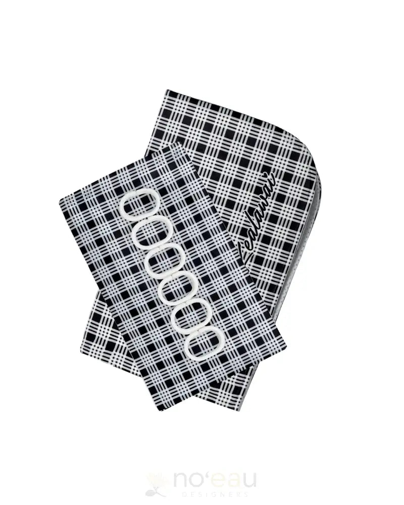 KEALAWAI - Palaka Shower Set Black HOME GOODS