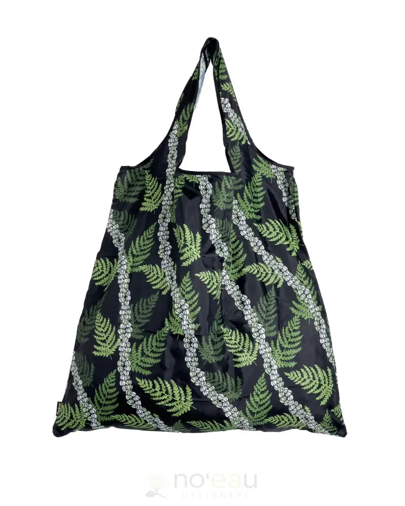 KEALAWAI - Reusable Tote Bag Pikake Fern / Black ACCESSORIES