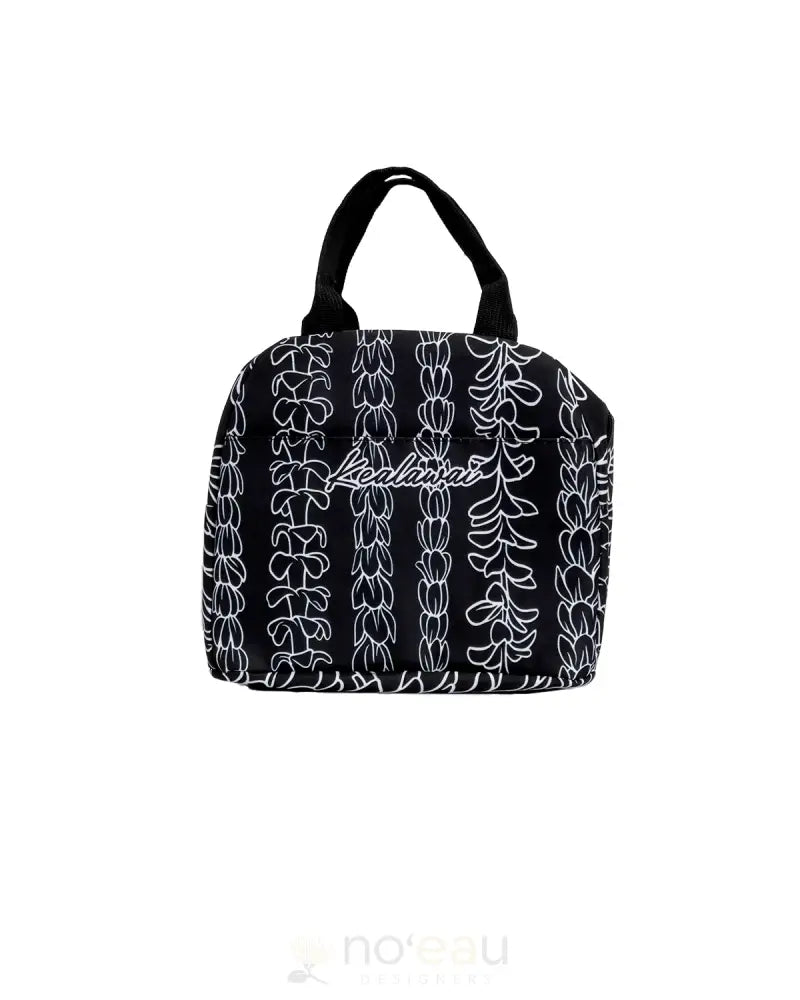 Kealawai - Assorted Round Top Lunch Bag Black Aloha Accessories