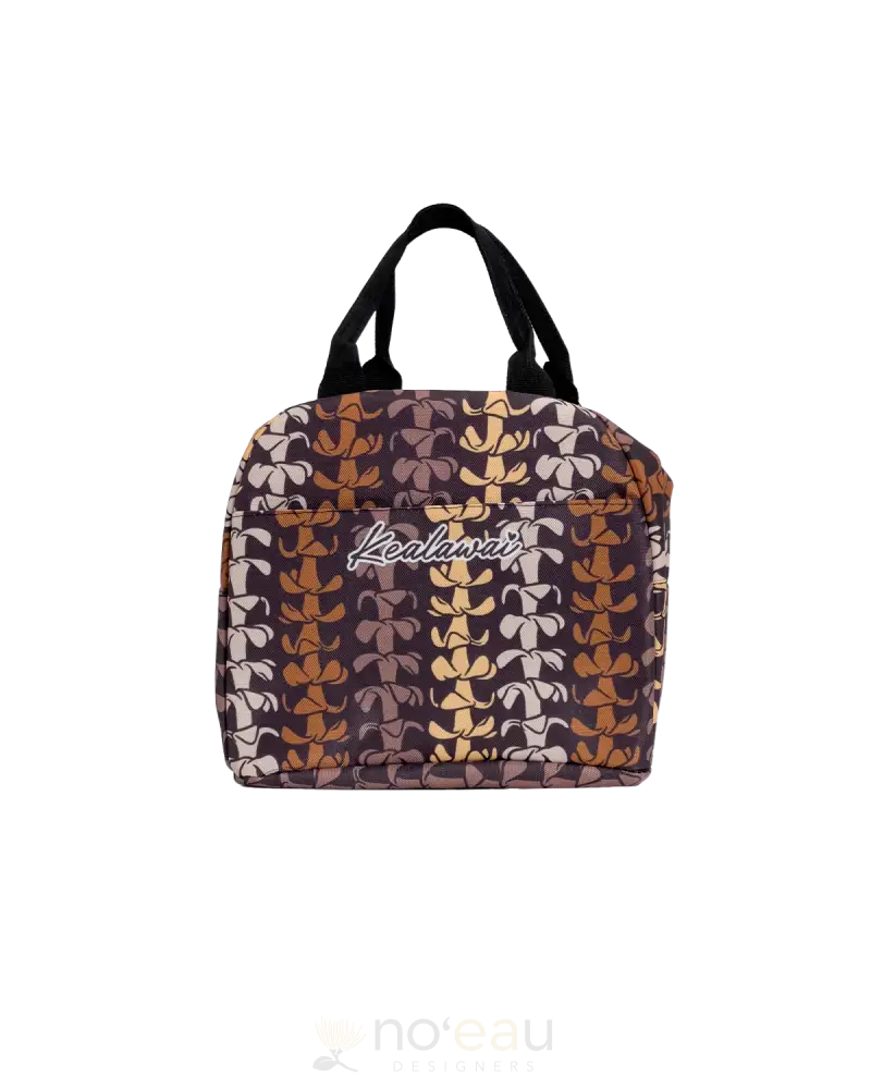 Kealawai - Assorted Round Top Lunch Bag Brown Puakenikeni Accessories