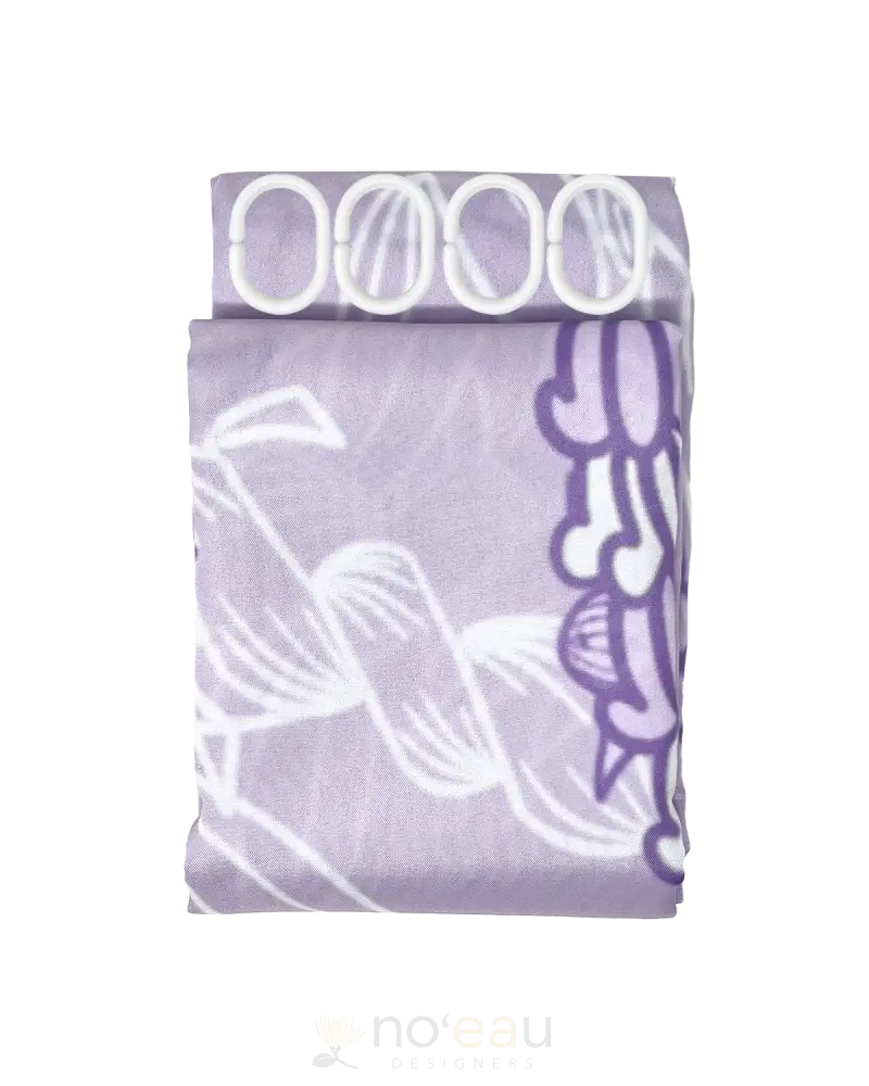 Kealawai - Assorted Shower Curtain Crown/Maile / Purple Home Goods