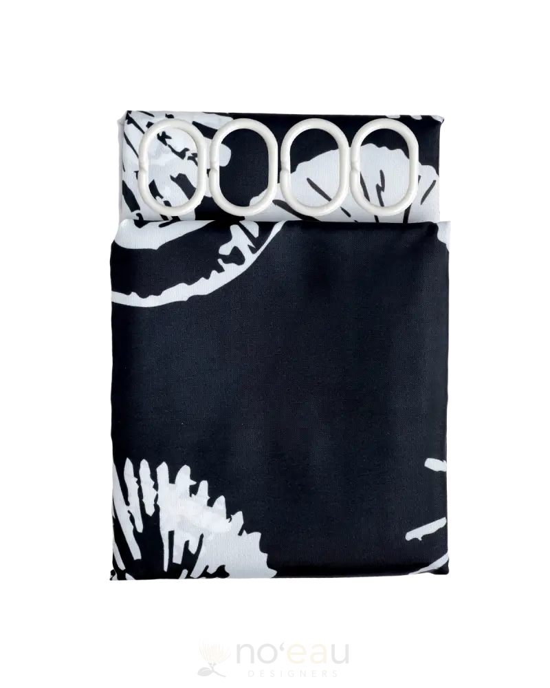 Kealawai - Shower Curtain Opihi / Black Home Goods