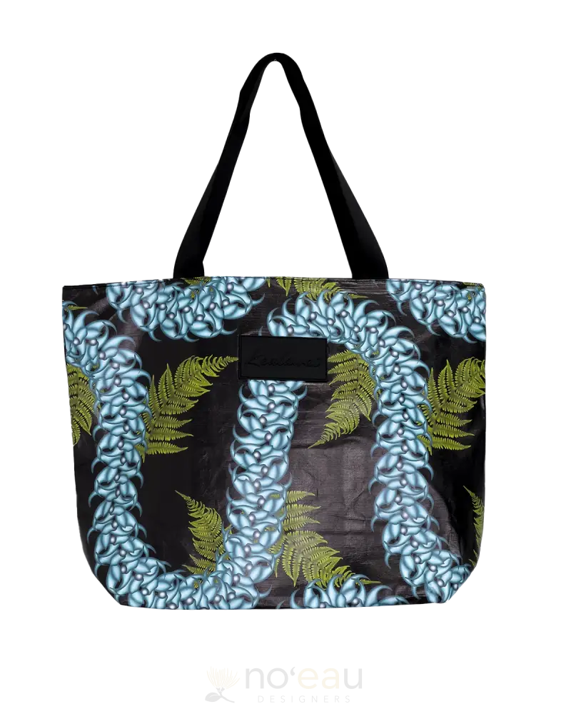 Kealawai - Waterproof Zipper Tote Black Palapalai Accessories