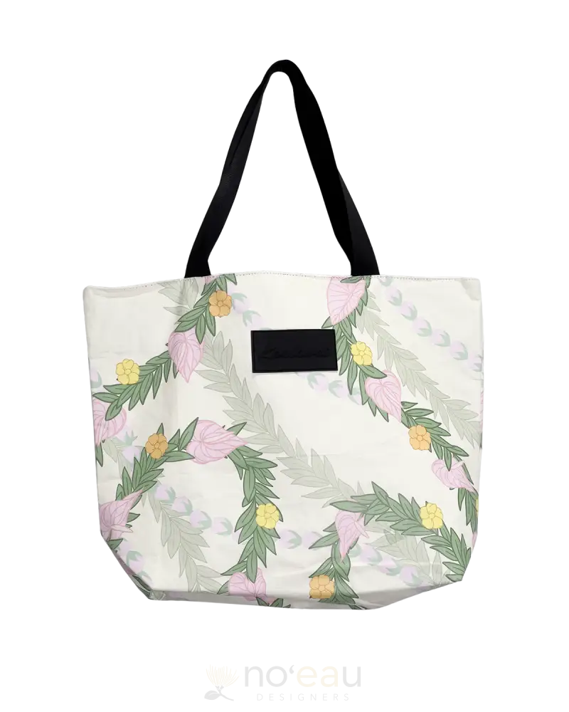 Kealawai - Waterproof Zipper Tote White Anthurium Accessories