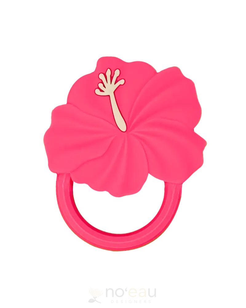 Keiki Kaukau - Assorted Silicone Teethers Hibiscus Fuschia Kid’s Items