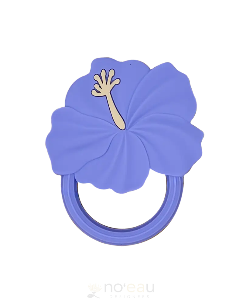 Keiki Kaukau - Assorted Silicone Teethers Hibiscus Purple Kid’s Items