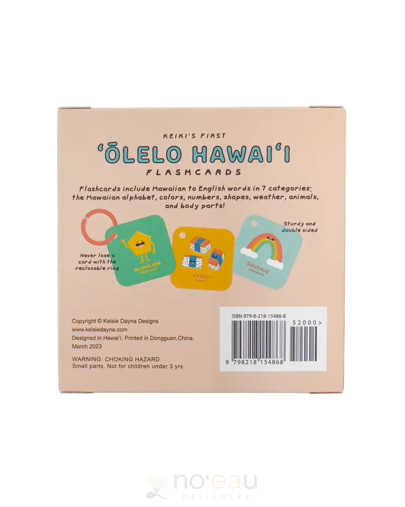 Kelsie Dayna - Olelo Hawaii Flash Cards Kids Items