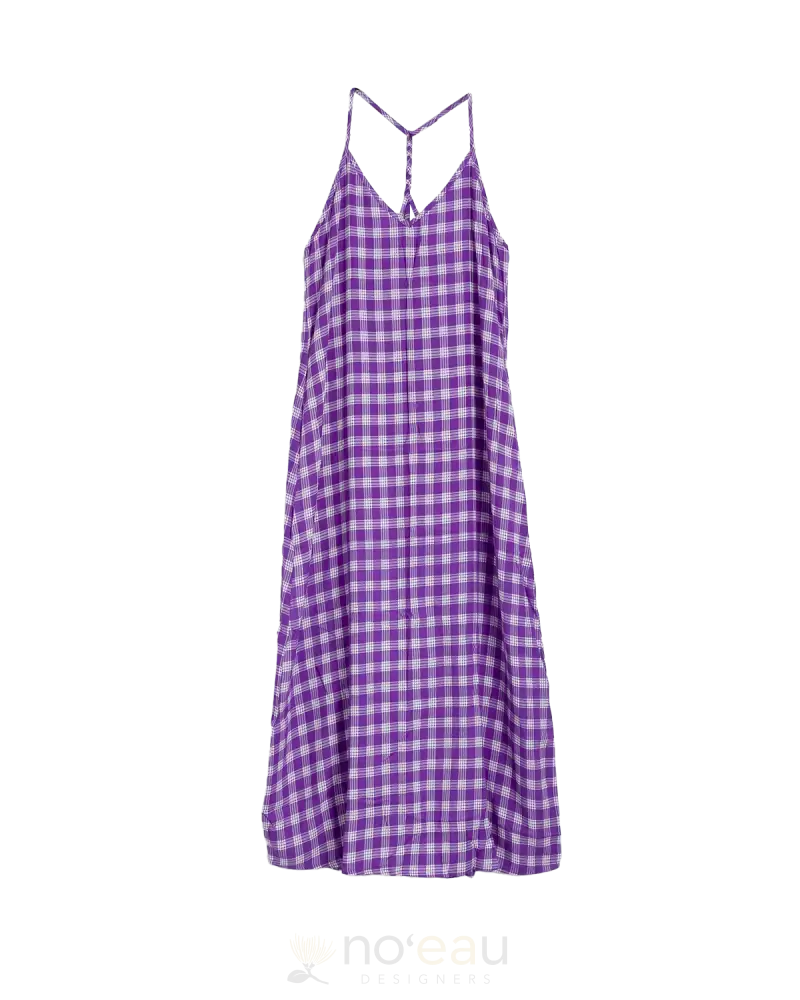 [Ki•Ele] - Assorted Kirra Palaka Dress Dark Purple / Xs Women’s Clothing