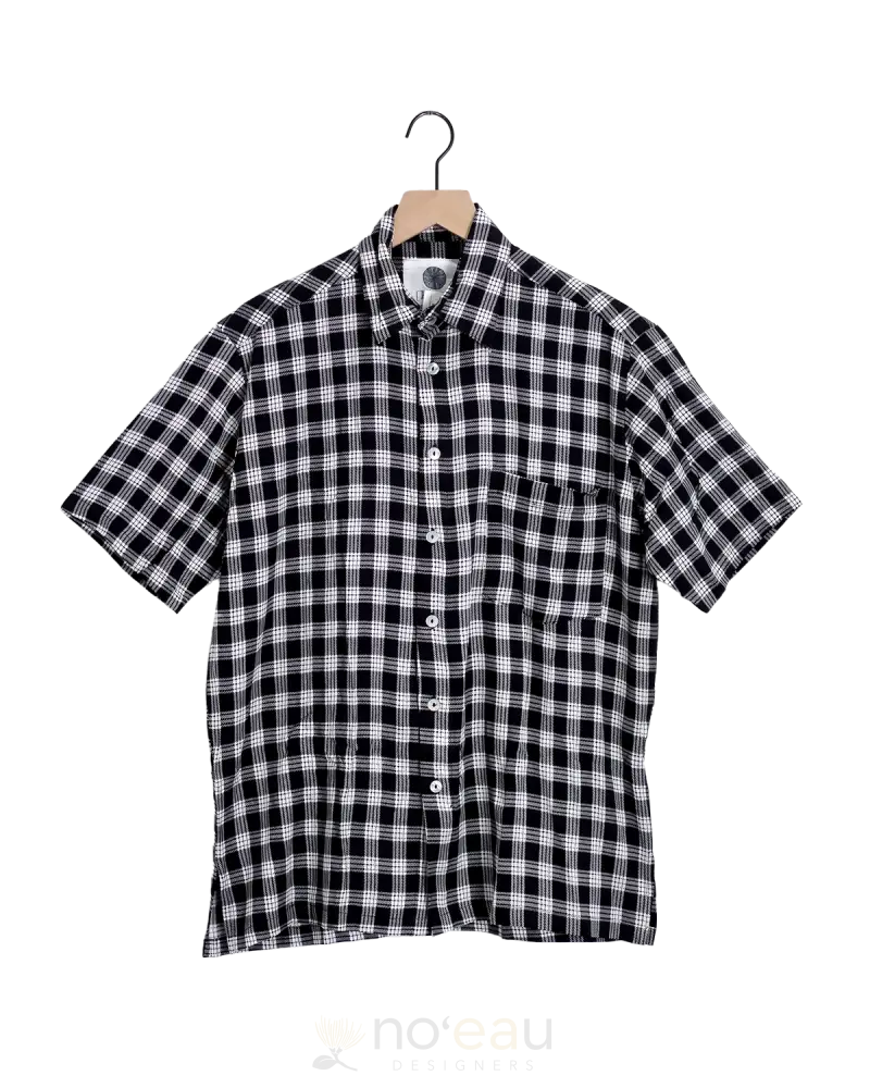 [Ki•Ele] - Assorted Palaka Aloha Men’s Shirt Black / Small Men’s Clothing