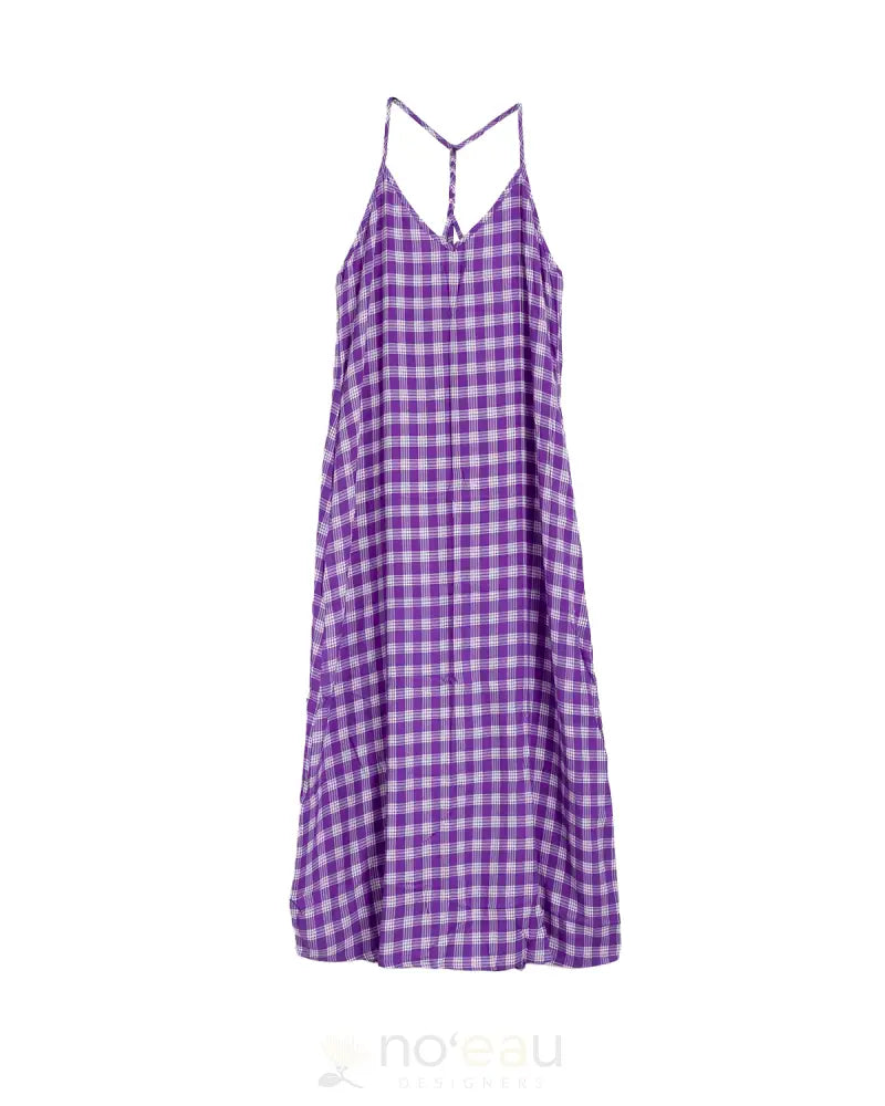 [Ki•Ele] - Assorted Kirra Palaka Dress Dark Purple / Xs Women’s Clothing