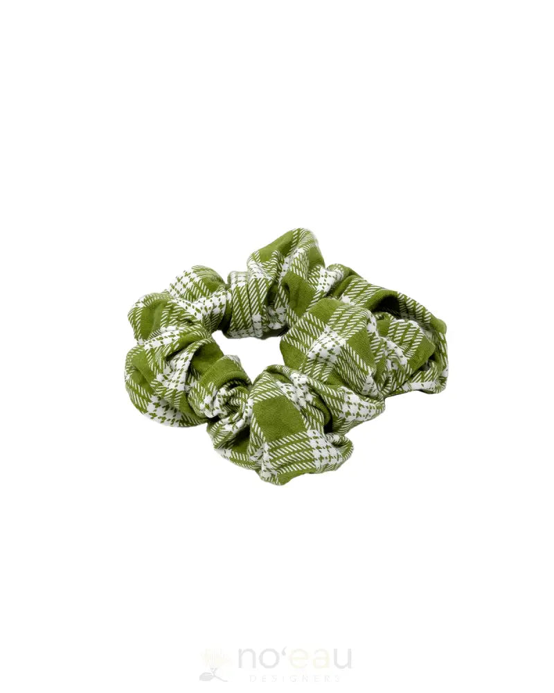 [Ki•Ele] - Assorted Large Palaka Scrunchie Olive Accessories