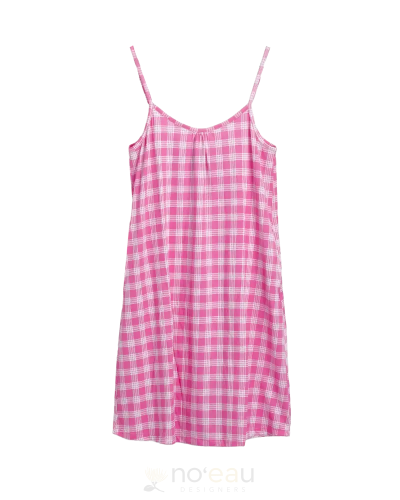 [Ki•Ele] - Assorted Lily Palaka Dress Xs / Pink Women’s Clothing