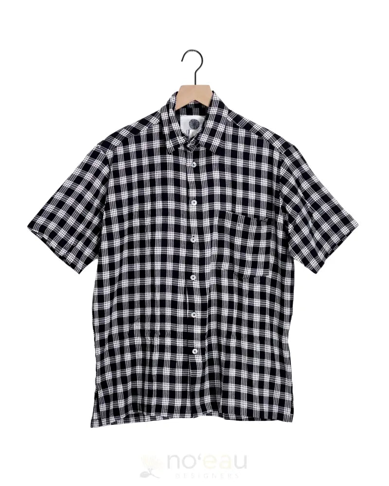 [Ki•Ele] - Assorted Palaka Aloha Men’s Shirt Black / Small Men’s Clothing