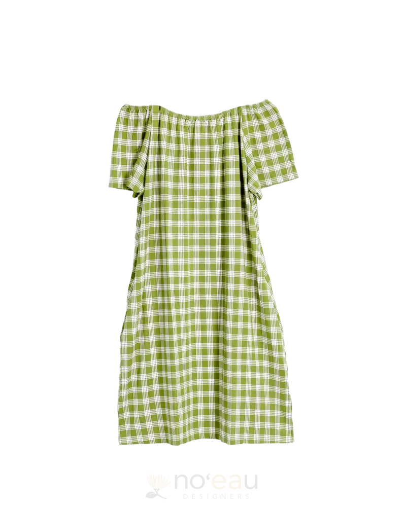 [Ki•Ele] - Assorted Rissa Palaka Dress Olive / Xs Women’s Clothing