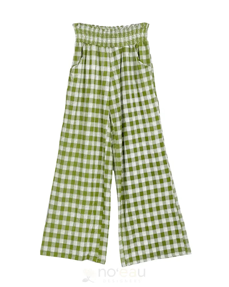 [KI•ELE] - Rissa Palaka Pants OLIVE / XS WOMEN’S CLOTHING