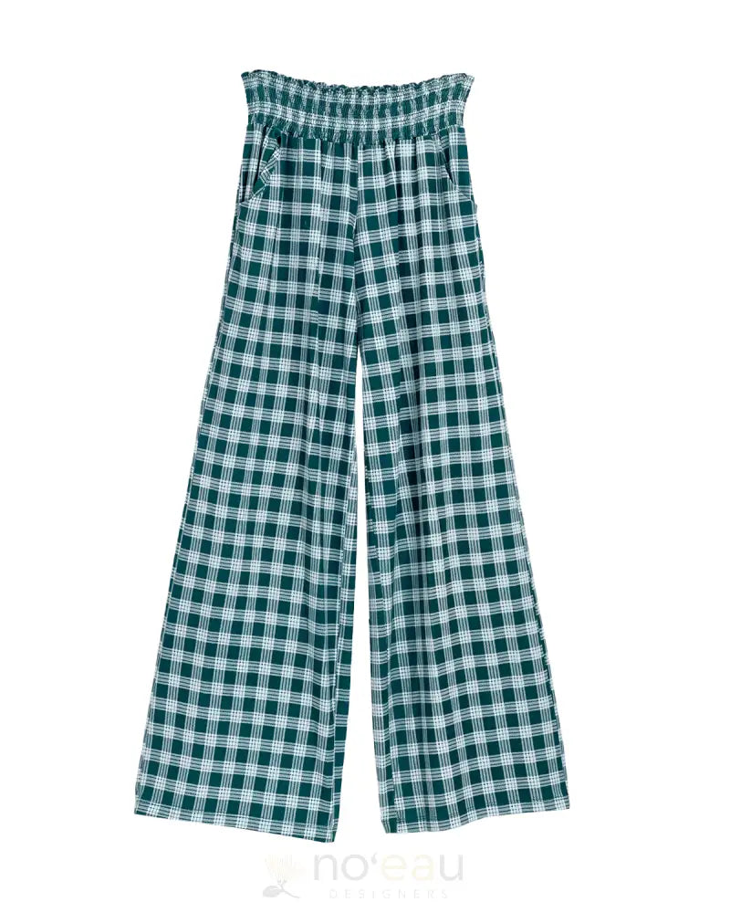 [KI•ELE] - Rissa Palaka Pants TEAL / XS WOMEN’S CLOTHING
