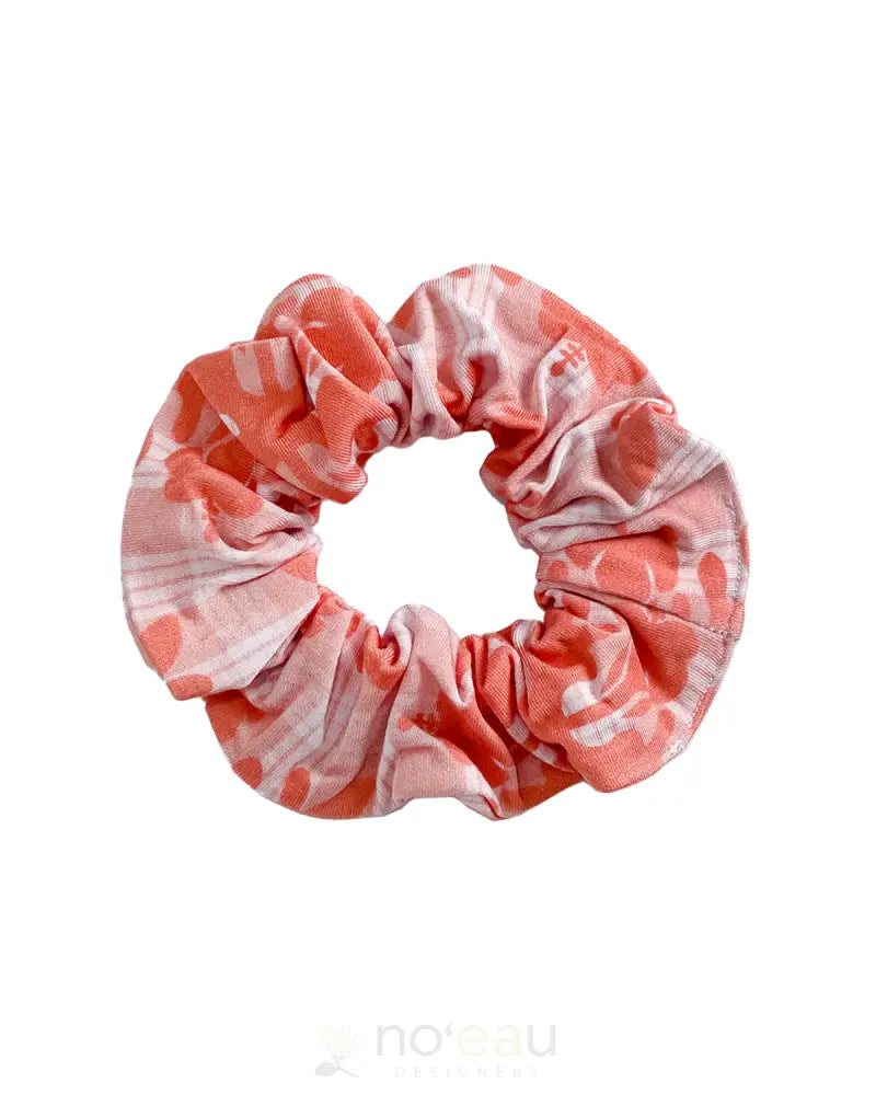 KIELE - Hibiscus Quilt Palaka Scrunchie Salmon ACCESSORIES