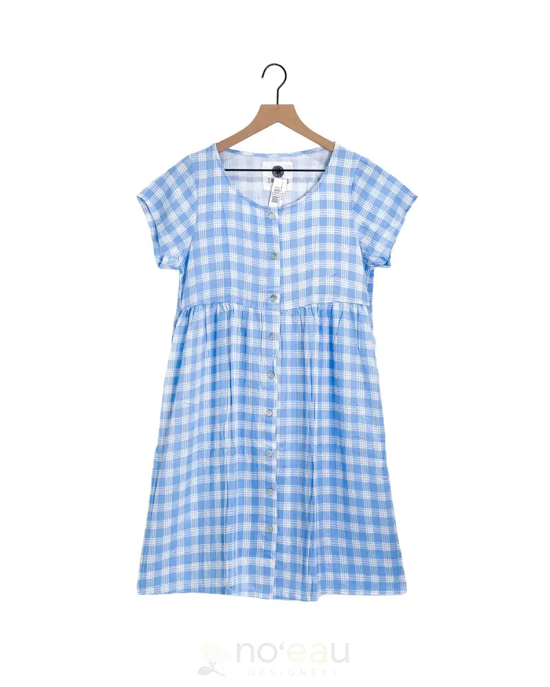 KIELE - Palaka Baby Doll Dress BABY BLUE / XS WOMEN’S CLOTHING