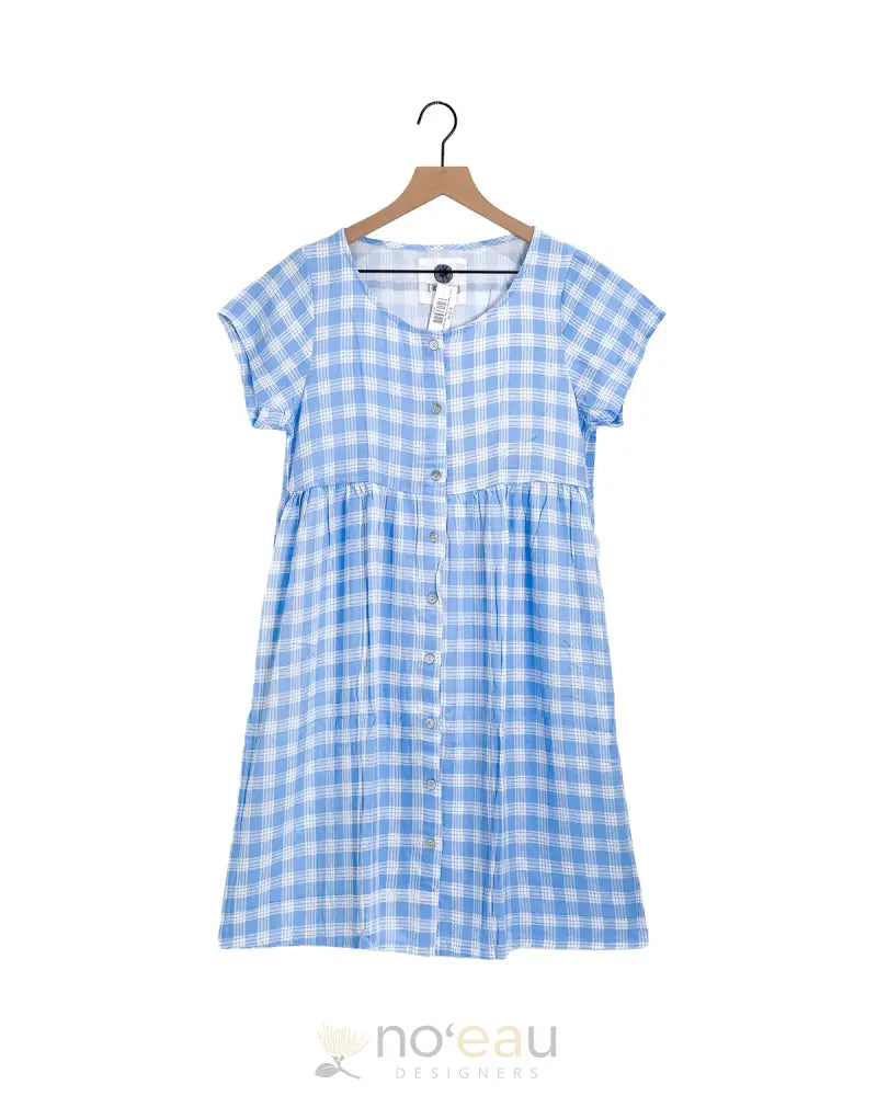 KIELE - Palaka BABY Doll Dress BABY BLUE / MEDIUM KIELE - Palaka BABY Doll Dress BABY BLUE / MEDIUM