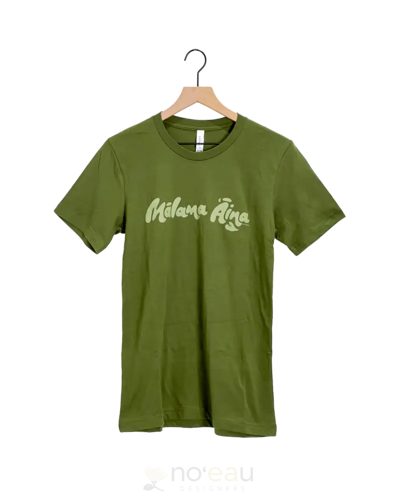 KIKOPIKO - Malama Aina T-Shirt OLIVE / SMALL WOMEN’S CLOTHING