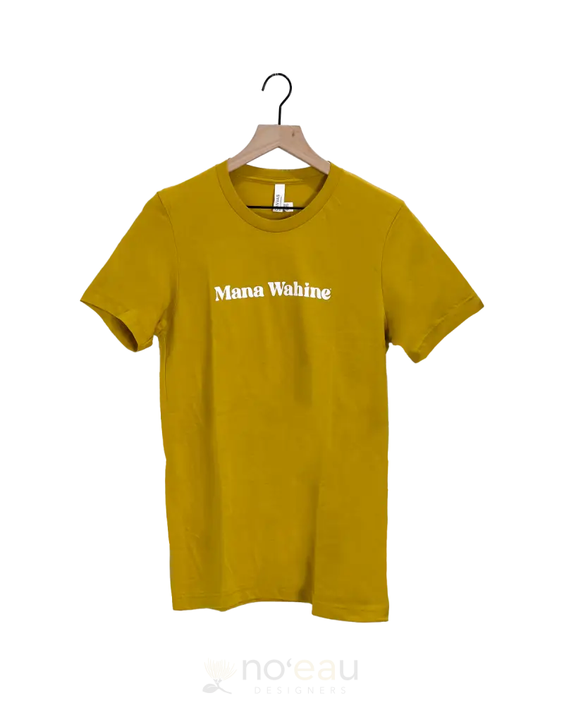 KIKOPIKO - Mana Wahine T-Shirt MUSTARD / SMALL WOMEN’S CLOTHING