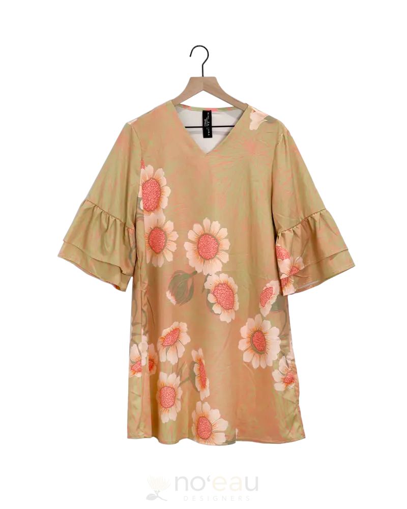 Kini Zamora - Bloom Sunrise Flare Sleeve Tunic Womens Clothing