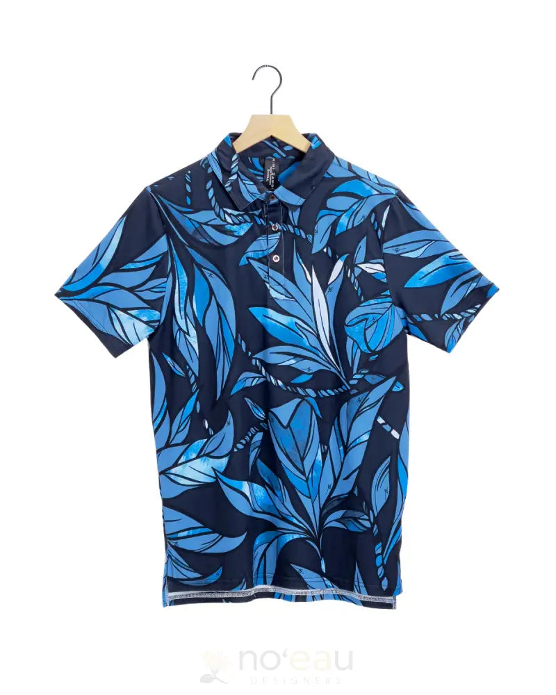 KINI ZAMORA - Lai Indigo Polo shirt - Noʻeau Designers