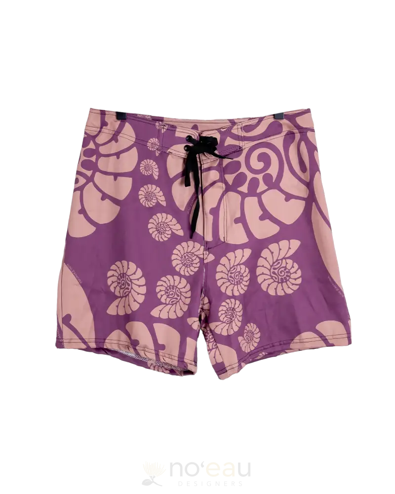 Kini Zamora - Nautilus Men’s Board Shorts Eggplant / Small Men’s Clothing