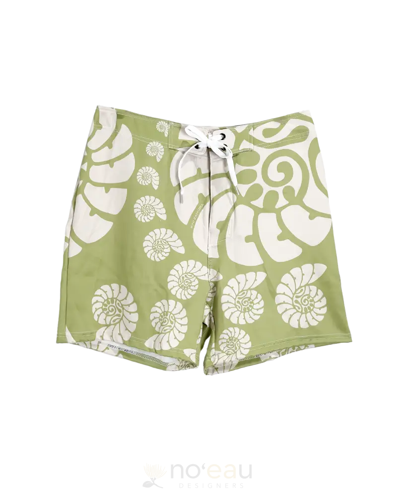 Kini Zamora - Nautilus Men’s Board Shorts Pistachio / Small Men’s Clothing