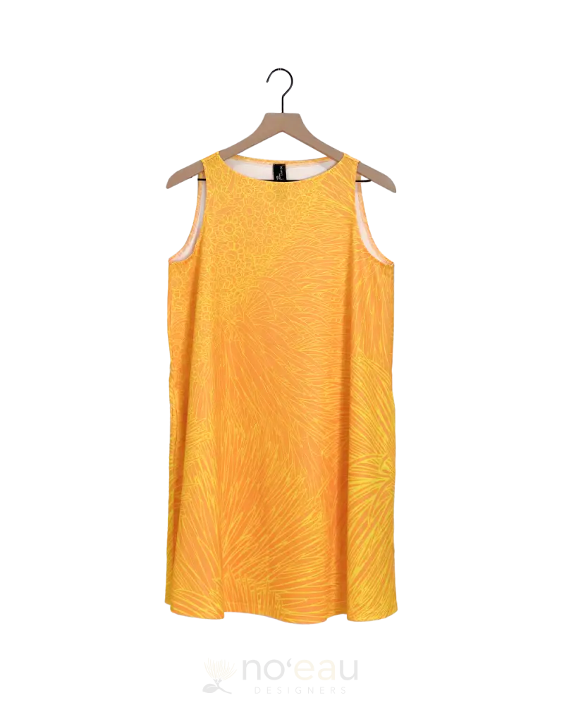 Kini Zamora - Silversword Yellow Tank Dress Women’s Clothing