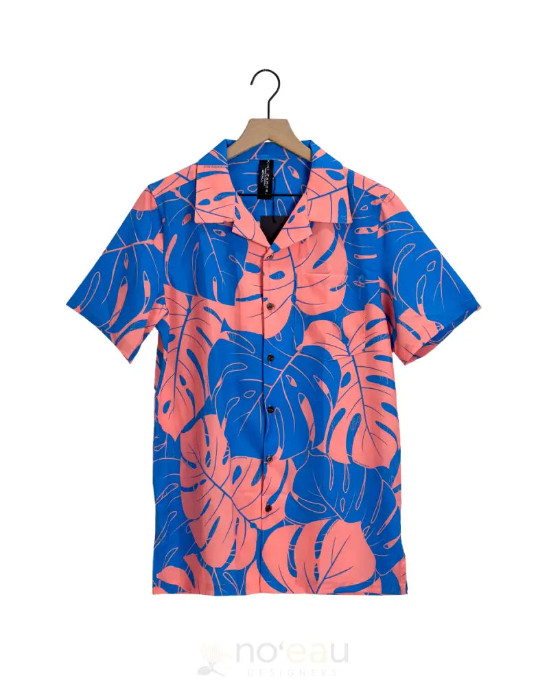 KINI ZAMORA - Spring 2025 Monstera Aloha Shirt / Bubblegum / SMALL WOMEN’S CLOTHING