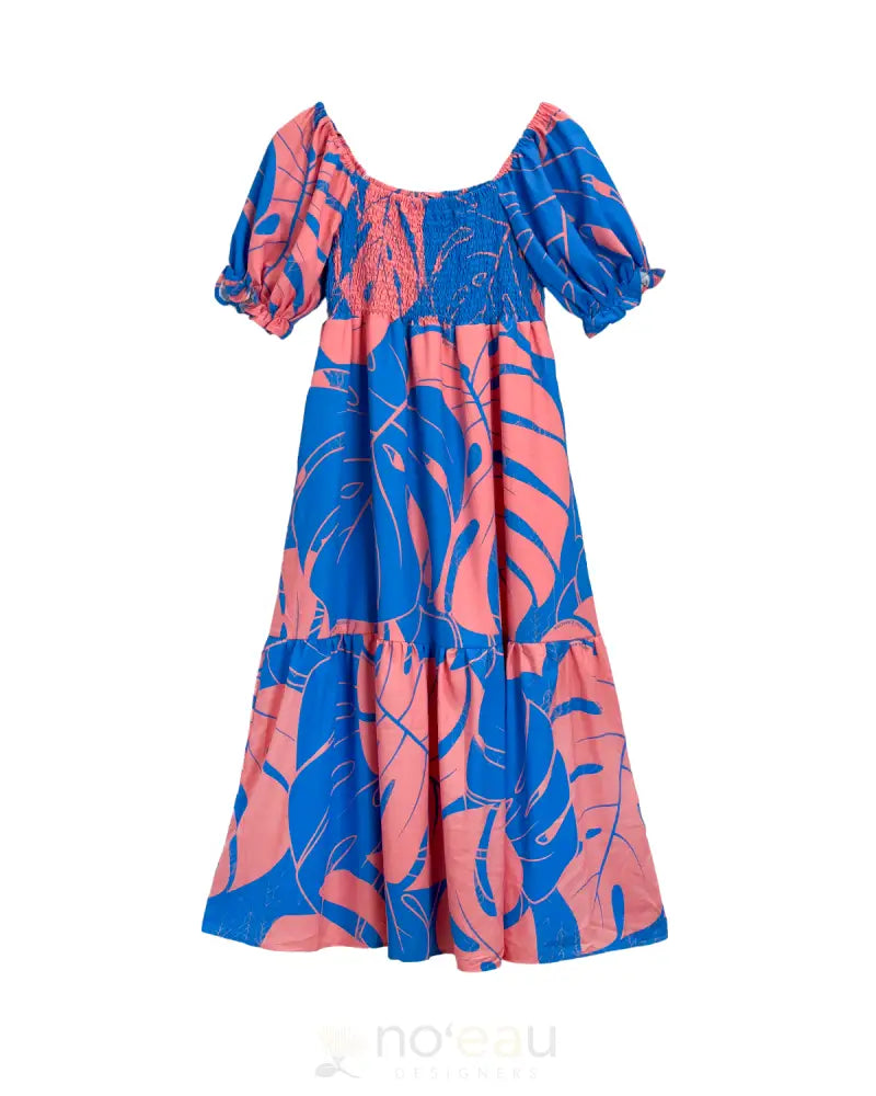 KINI ZAMORA - Spring 2025 Monstera Baby Doll Maxi Dress Bubblegum / Small WOMEN’S CLOTHING
