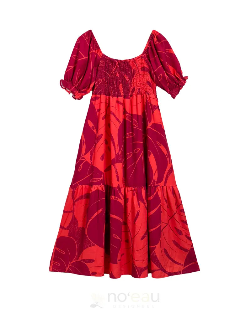 KINI ZAMORA - Spring 2025 Monstera Baby Doll Maxi Dress Siracha / Small WOMEN’S CLOTHING
