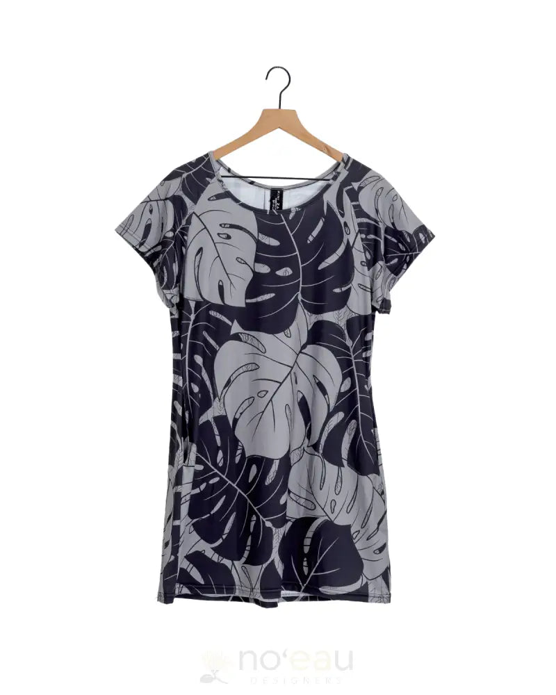 KINI ZAMORA - Spring 2025 Monstera Smock Dress / Pewter / SMALL WOMEN’S CLOTHING