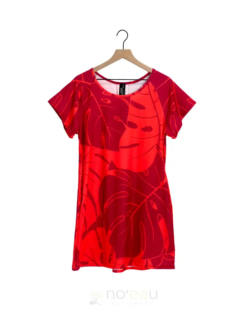 KINI ZAMORA - Spring 2025 Monstera Smock Dress / Sriracha / SMALL WOMEN’S CLOTHING