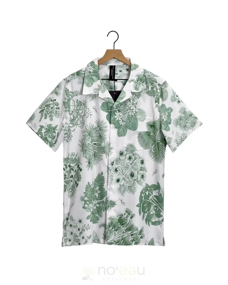 KINI ZAMORA - Toile Piʻapa Aloha Shirt Nahelehele / Small MEN’S CLOTHING