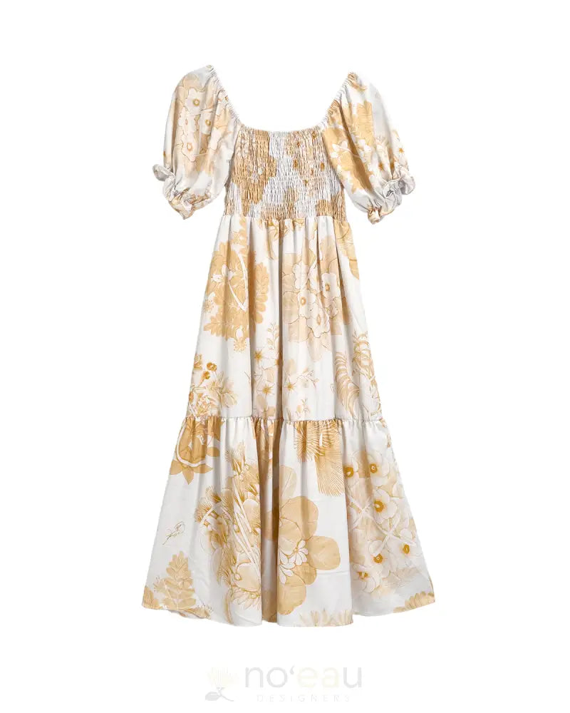 KINI ZAMORA - Toile Piʻapa Babydoll Maxi Dress ʻOlena / Small WOMEN’S CLOTHING