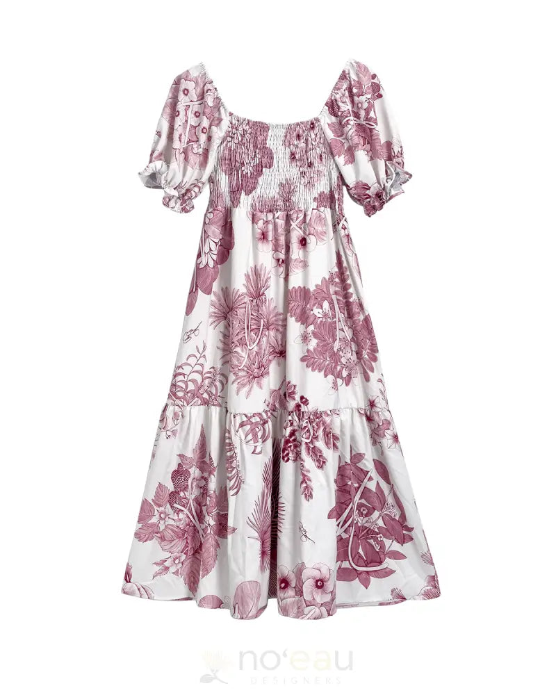KINI ZAMORA - Toile Piʻapa Babydoll Maxi Dress ʻUla Wena / Small WOMEN’S CLOTHING