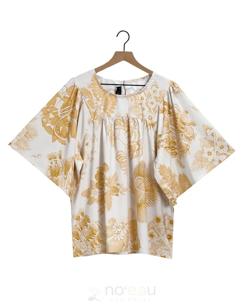 KINI ZAMORA - Toile Piʻapa Mu’umu’u Top ʻOlena / Small WOMEN’S CLOTHING