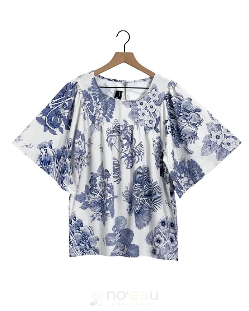 KINI ZAMORA - Toile Piʻapa Mu’umu’u Top ʻUkiʻUki / Small WOMEN’S CLOTHING