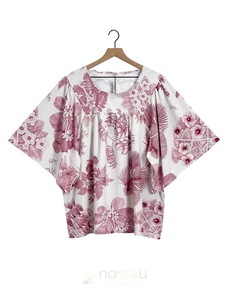 KINI ZAMORA - Toile Piʻapa Mu’umu’u Top ʻUla Wena / Small WOMEN’S CLOTHING