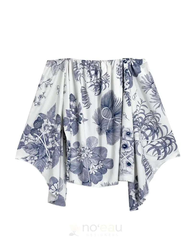 KINI ZAMORA - Toile Piʻapa Off the Shoulder Top ʻUkiʻUki / Small WOMEN’S CLOTHING