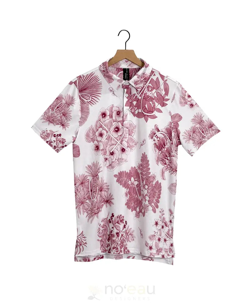 KINI ZAMORA - Toile Piʻapa Polo Shirt ʻUla Wena / Small MEN’S CLOTHING