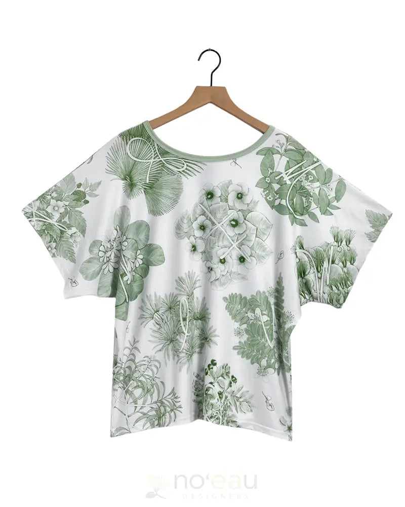 KINI ZAMORA - Toile Piʻapa Scoop Neck Nahelehele / Small WOMEN’S CLOTHING