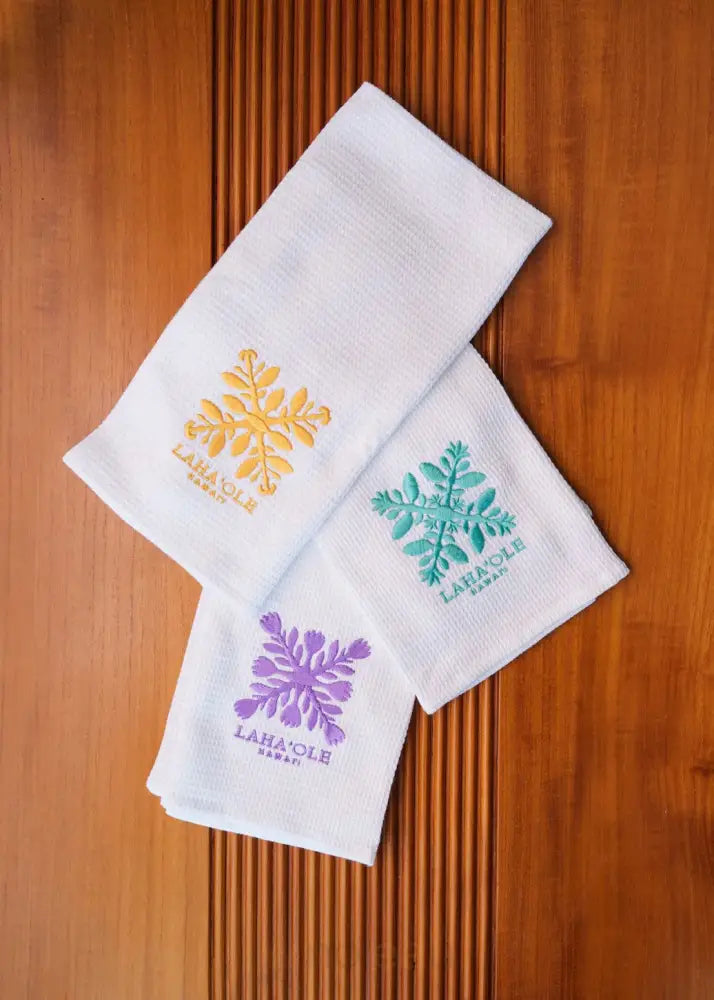 LAHAOLE DESIGNS - Assorted Waffle Towels - Noʻeau Designers