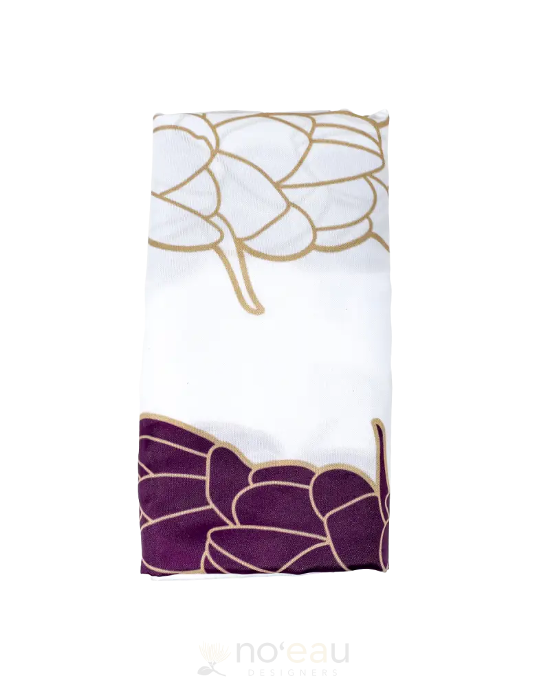 Lahaʻole Designs - Pīkake Lei Shower Curtains Home Goods