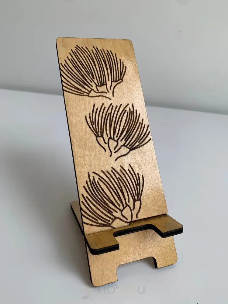 LASERSMITH HAWAII - Birch Ply Phone Stand - Noʻeau Designers